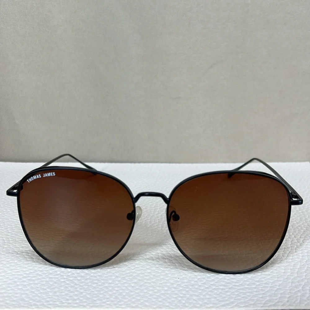 THOMAS JAMES brown ombré sunglasses